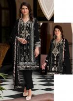 Georgette Black Eid Wear Embroidery Work Pakistani Suit